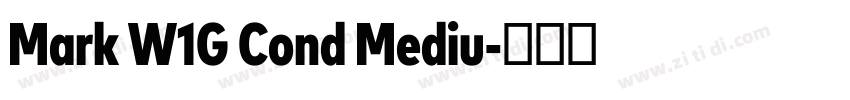 Mark W1G Cond Mediu字体转换 Mark W1G Cond Mediu字体转换